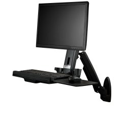 StarTech.com Wand monteerbaar zit-sta bureau werkplek één monitor