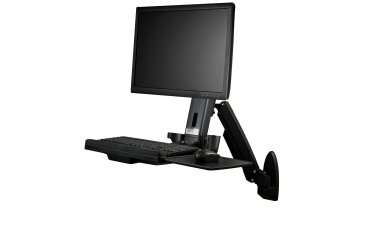 StarTech.com Wand monteerbaar zit-sta bureau werkplek één monitor