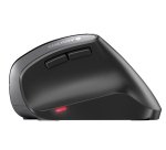 CHERRY MW 4500 Souris ergonomique sans fil, pour droitiers, inclinée à 45°, noir, USB