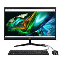 Acer Aspire C24-1800 Intel® Core™ i5 i5-12450H 60.5 cm (23.8") 1920 x 1080 pixels All-in-One PC 8 GB DDR4-SDRAM 512 GB SSD Windows 11 Home Wi-Fi 6E (802.11ax) Black