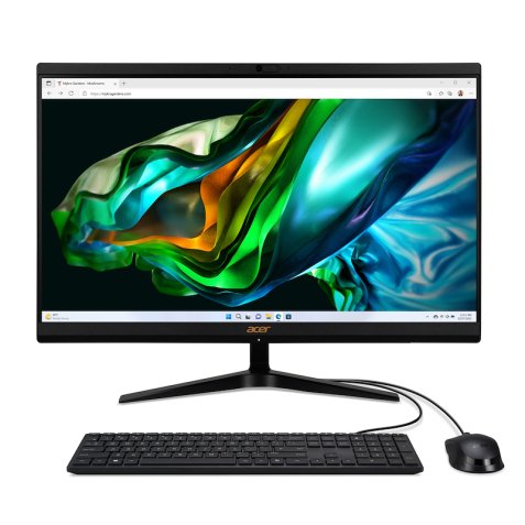 Acer Aspire C24-1800 Intel® Core™ i5 i5-12450H 60.5 cm (23.8") 1920 x 1080 pixels All-in-One PC 8 GB DDR4-SDRAM 512 GB SSD Windows 11 Home Wi-Fi 6E (802.11ax) Black