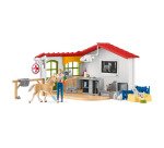 Boite de jeux schleich farm world clinique veterinaire    avec animaux domestiques