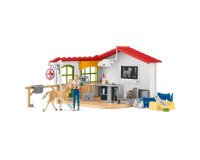 Boite de jeux schleich farm world clinique veterinaire    avec animaux domestiques