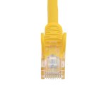 StarTech.com Câble réseau Cat5e UTP sans crochet de 1 m - Cordon Ethernet RJ45 anti-accroc - M/M - Jaune