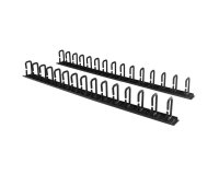 StarTech.com Lot de 2 Systèmes de Gestion des Câbles pour Rack Serveur Vertical 20U avec Crochets à Anneau en D, Panneaux de Gestion des Câbles pour Tack Téseau 40U, 2 Organiseurs de Câbles de 91cm