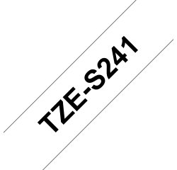 Brother TZE-S241 nastro per etichettatrice Nero su bianco TZ