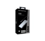 Conceptronic DONN22G replicatore di porte e docking station per laptop Cablato USB 3.2 Gen 2 (3.1 Gen 2) Type-C Grigio
