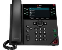 HP Poly Teléfono IP VVX 450 de 12 líneas y habilitado para alimentación a través de Ethernet (PoE)