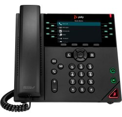 HP Poly Teléfono IP VVX 450 de 12 líneas y habilitado para alimentación a través de Ethernet (PoE)