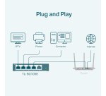 TP-Link TL-SG105E commutateur réseau Géré L2 Gigabit Ethernet (10/100/1000) Noir