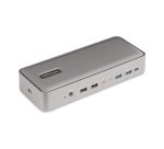 StarTech.com Docking Station KVM USB-C pour Deux PC Portables - Station d'Accueil DisplayPort 4K 60Hz pour 2 Moniteurs - Hub USB 5 Ports, GbE, Alimentation 90W/45W - Stations d'Accueil pour Ordinateur Portable