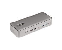 StarTech.com Docking Station KVM USB-C pour Deux PC Portables - Station d'Accueil DisplayPort 4K 60Hz pour 2 Moniteurs - Hub USB 5 Ports, GbE, Alimentation 90W/45W - Stations d'Accueil pour Ordinateur Portable
