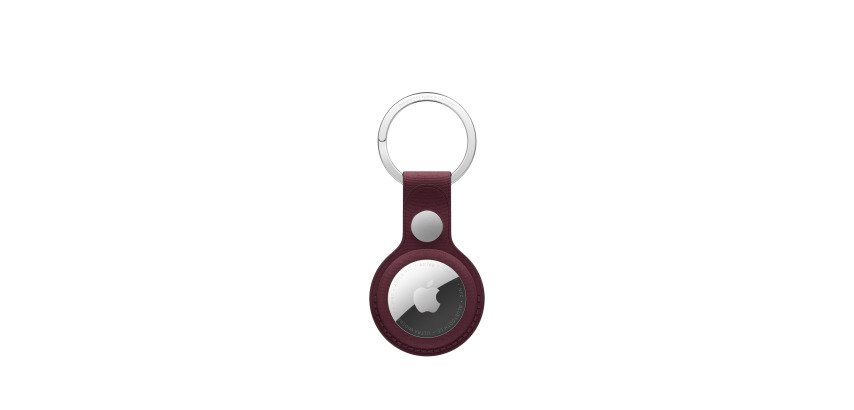Apple Porte-clés en tissage fin AirTag - Bordeaux