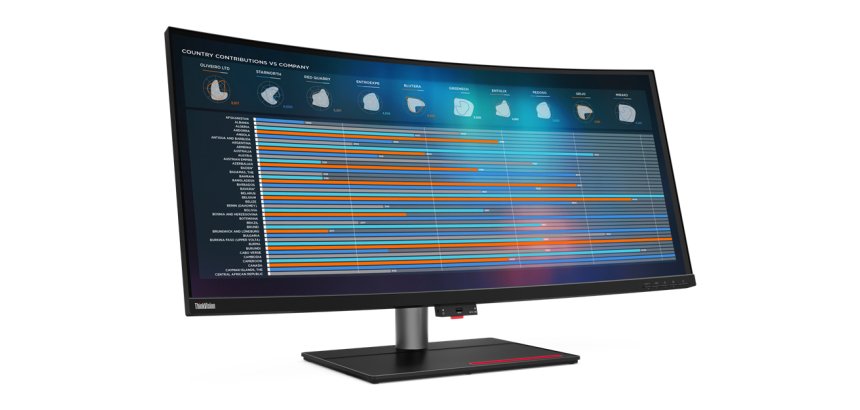 Lenovo ThinkVision P40w-20 écran plat de PC 100,8 cm (39.7") 5120 x 2160 pixels 5K Ultra HD LED Noir