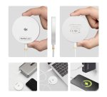 StarTech.com 1PW-WIRELESS-CHARGER chargeur d'appareils mobiles Smartphone Blanc USB Recharge sans fil Intérieure