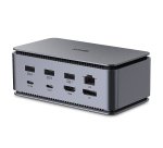 Lindy 43372 base para portátil y replicador de puertos Acoplamiento USB4 Antracita