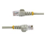 StarTech.com Câble réseau Cat5e UTP sans crochet de 1m - Cordon Ethernet RJ45 anti-accroc - M/M - Gris