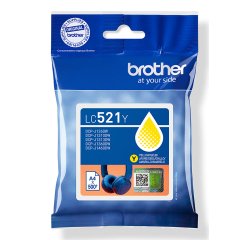 Brother LC521Y Genuine Ink Cartridge - Yellow