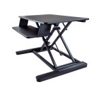 StarTech.com Convertisseur de Bureau Assis-Debout avec Plateau pour Clavier, Surface 35x21" - Poste Ergonomique de Bureau/Tablette à Hauteur Réglable - Peut Contenir 2 Écrans - Pré-Assemblé