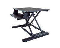 StarTech.com Convertisseur de Bureau Assis-Debout avec Plateau pour Clavier, Surface 35x21" - Poste Ergonomique de Bureau/Tablette à Hauteur Réglable - Peut Contenir 2 Écrans - Pré-Assemblé