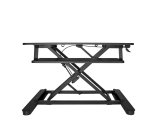 StarTech.com Convertisseur de Bureau Assis-Debout avec Plateau pour Clavier, Surface 35x21" - Poste Ergonomique de Bureau/Tablette à Hauteur Réglable - Peut Contenir 2 Écrans - Pré-Assemblé
