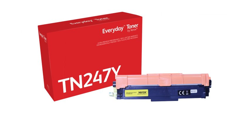 Toner Everyday™ di Xerox Giallo compatibile con Brother TN247Y, Alta capacità