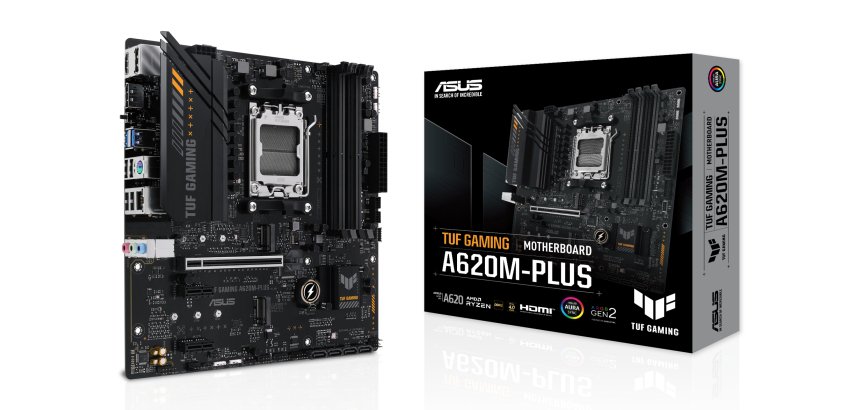 ASUS TUF GAMING A620M-PLUS AMD A620 Emplacement AM5 micro ATX