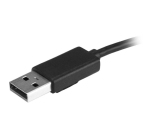 StarTech.com Hub USB 2.0 portatile a 4 porte con cavo integrato - Perno e Concentratore USB compatto - Mini Hub USB2.0
