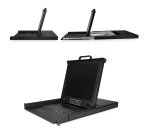 StarTech.com Console KVM à Montage Rack 8 Ports avec Câbles de 1,8m - Switch KVM Intégré avec Écran LCD 17" - Tiroir KVM LCD 1U Complet - KVM OSD - Durable 50,000 MTBF - Support USB + VGA - Clavier QWERTY