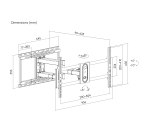 Equip 43"-100" Full Motion TV Mount Bracket