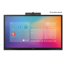 Sharp PN-LC752 Écran plat de signalisation numérique 190,5 cm (75") LCD Wifi 450 cd/m² 4K Ultra HD Noir Écran tactile Intégré dans le processeur Android 11 16/7