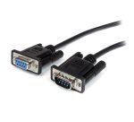 StarTech.com Zwarte straight-through DB9 RS232 seriële kabel - M/F 2 m