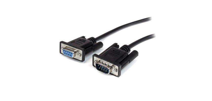 Cable 2m Extensión Directo Straight Through Serie Serial RS232 Vídeo EGA DB9 Macho a Hembra