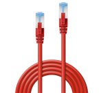 Lindy Câble réseau Rouge Cat.6A S/FTP LSZH, 0.3m