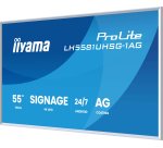 iiyama LH5581UHSG-1AG Écran d'affichage dynamique Écran plat de signalisation numérique 138,7 cm (54.6") Wifi 500 cd/m² 4K Ultra HD Blanc Intégré dans le processeur Android 24/7