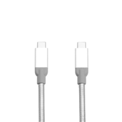 Verbatim Câble de synchronisation et de charge USB-C à USB-C USB 3.1 GÉN 2 de en acier inoxydable de 30 cm