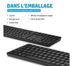 HP 450 WL BLK PROGRAMMABLE KBD clavier FR sans fil +USB Noir