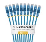 StarTech.com N6PAT100CMBLS10PK Netzwerkkabel Blau 1 m Cat6 U/UTP (UTP)