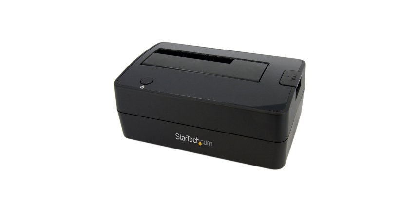 StarTech.com Docking Station USB 3.0 (5Gbps) a SATA de 1 Bahía para Disco Duro - Base USB 3.0 (5Gbps) para Discos Duros SSD de 2,5/3,5 SATA I/II/III - de Carga Superior