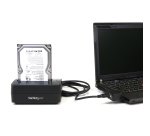StarTech.com Station d'Accueil pour Disque Dur USB 3.0 à SATA à Baie Unique, Dock pour HDD USB 3.0 (5 Gbps), Docking Station pour HDD/SSD Externe 2,5/3,5" SATA I/II/III - Chargement par le Haut