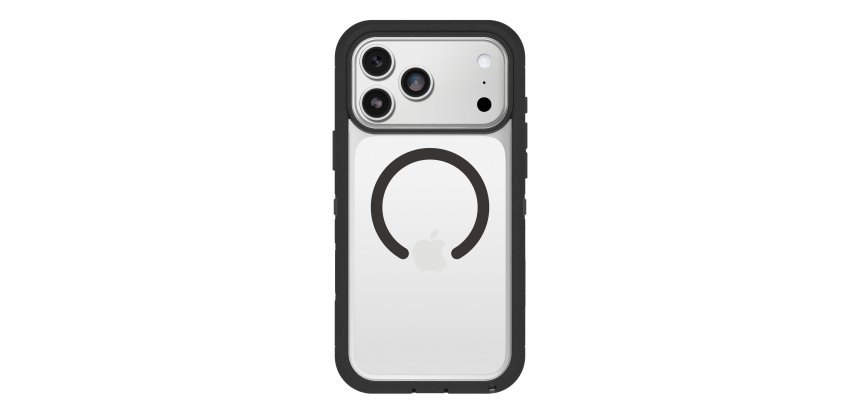 OtterBox Defender Pro XT Clear Series for Apple iPhone 17 Pro Max, clear/black