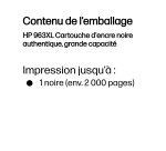 HP 963XL Cartouche d'encre noire authentique, grande capacité
