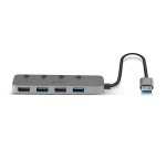 Lindy 43309 hub de interfaz USB 3.2 Gen 1 (3.1 Gen 1) Type-A 5 Mbit/s Gris