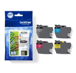 Brother LC422XLVAL cartuccia d'inchiostro 4 pz Originale Nero, Ciano, Magenta, Giallo