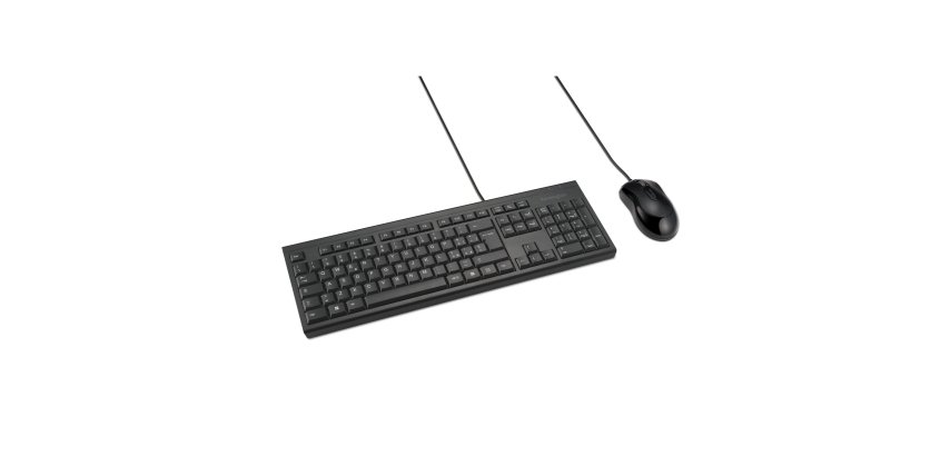 Kensington Set per desktop con cavo KM100 EQ
