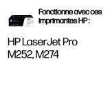 HP 201X LaserJet, lot de 3 cartouches de toner grande capacité authentiques, cyan/magenta/jaune