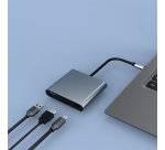 CoolBox MINIDOCK C31 ALUMINIO USB-C A HDMI 4K/USB-A/USB-C 3.2 GEN1 PC/MAC/CONSOLAS