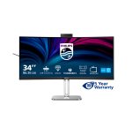 Philips 6000 series 34B2U6603CH/00 écran plat de PC 86,4 cm (34") 3440 x 1440 pixels Wide Quad HD LCD Gris