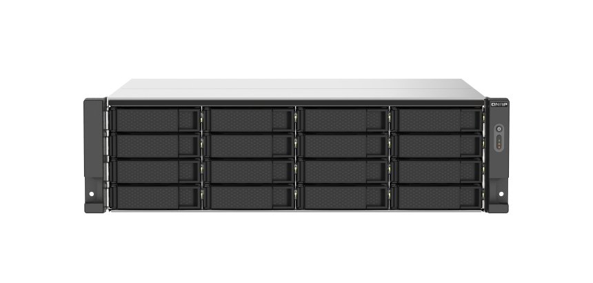 QNAP TS-1673AU-RP-16G serveur de stockage NAS Rack (3 U) Ryzen Embedded V1500B 16 Go DDR4 0 To QNAP QTS Noir, Gris