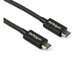 StarTech.com 80cm Thunderbolt 3 Kabel, 20Gbps, 100W PD, 4K/5K, Thunderbolt Gecertificeerd, Thunderbolt 4/USB 3.2/DisplayPort Compatibel, Zwart